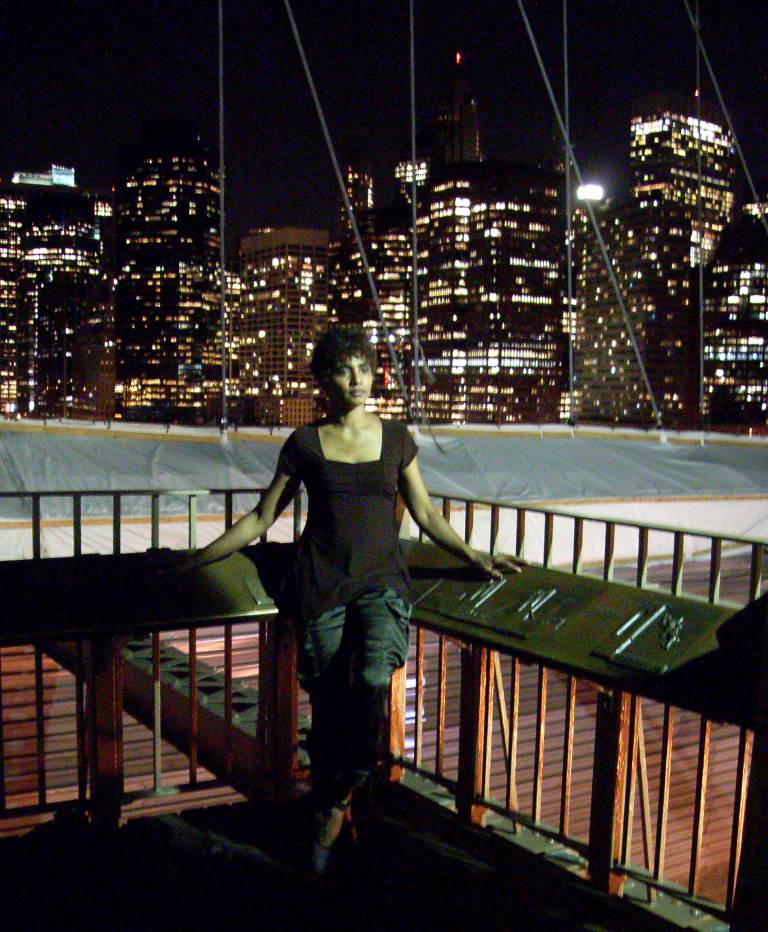 on the brooklyn bridge, nyc, 2013