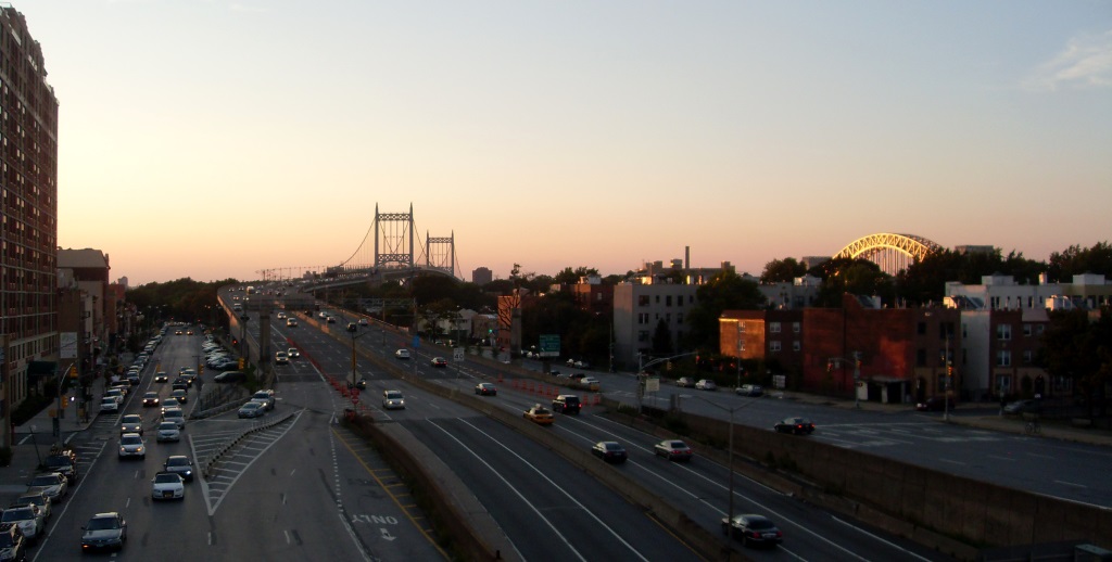 triboro and hellgate bridge, Astoria. photo taken from the train station en route to la guardia airport, nyc 2013